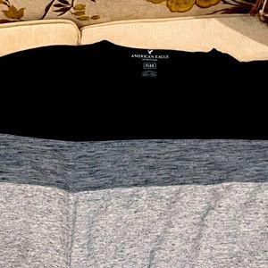 Mens/ American Eagle Shirt Black Grey sliver